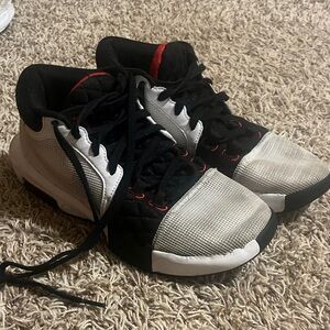 Nike Black and Red LeBron shoes